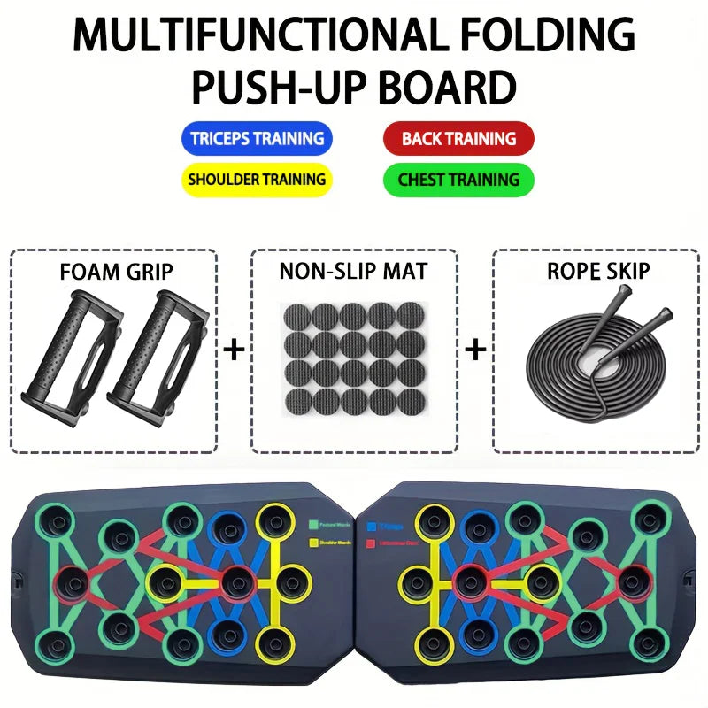 Silicone Push-Up Board | Multi-Color Foldable – 4 Options