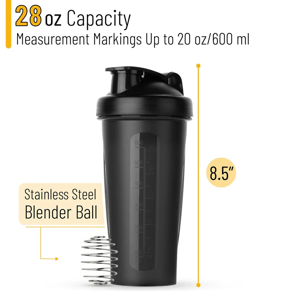 Portable Protein Shaker | 600ml – Wire Whisk Ball