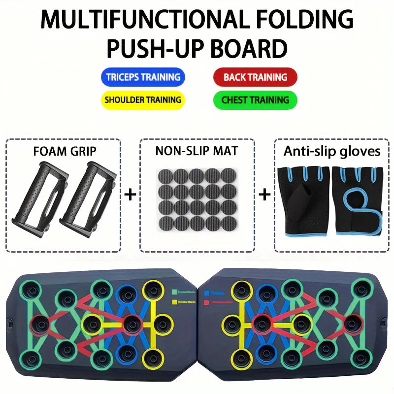 Silicone Push-Up Board | Multi-Color Foldable – 4 Options