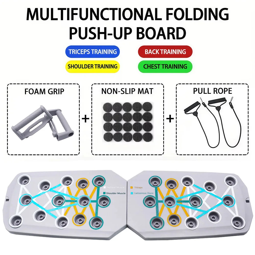 Silicone Push-Up Board | Multi-Color Foldable – 4 Options
