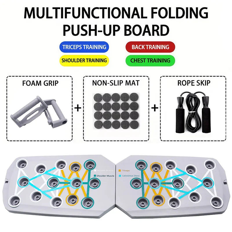 Silicone Push-Up Board | Multi-Color Foldable – 4 Options