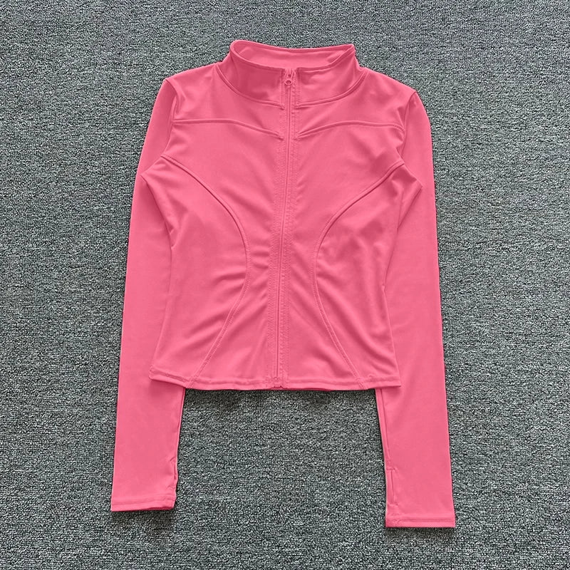 Women's Sport Jacket | Long Sleeve Gym Training – Yoga & Outdoor
