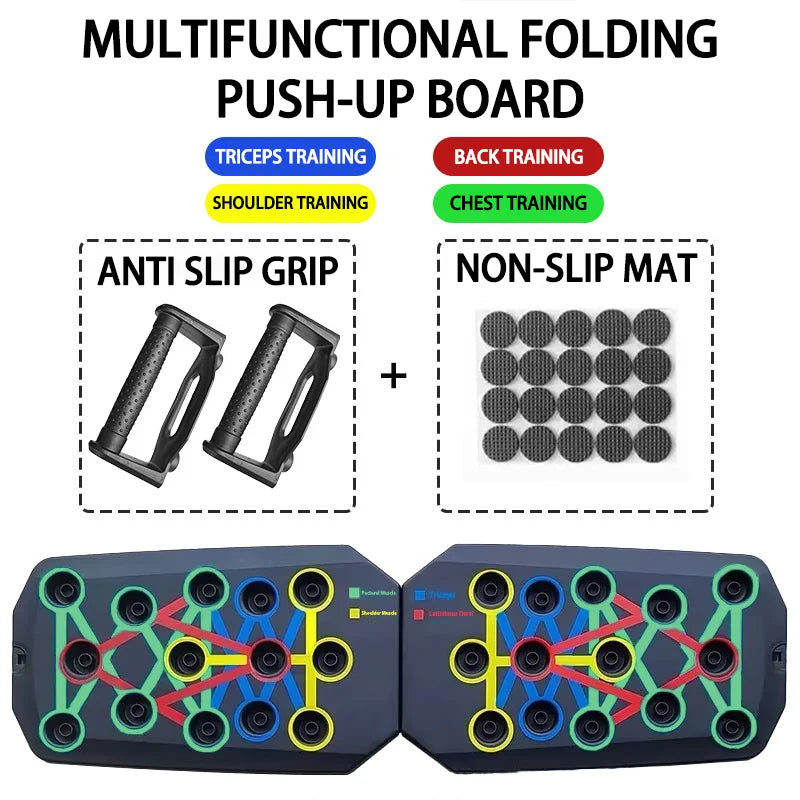 Silicone Push-Up Board | Multi-Color Foldable – 4 Options