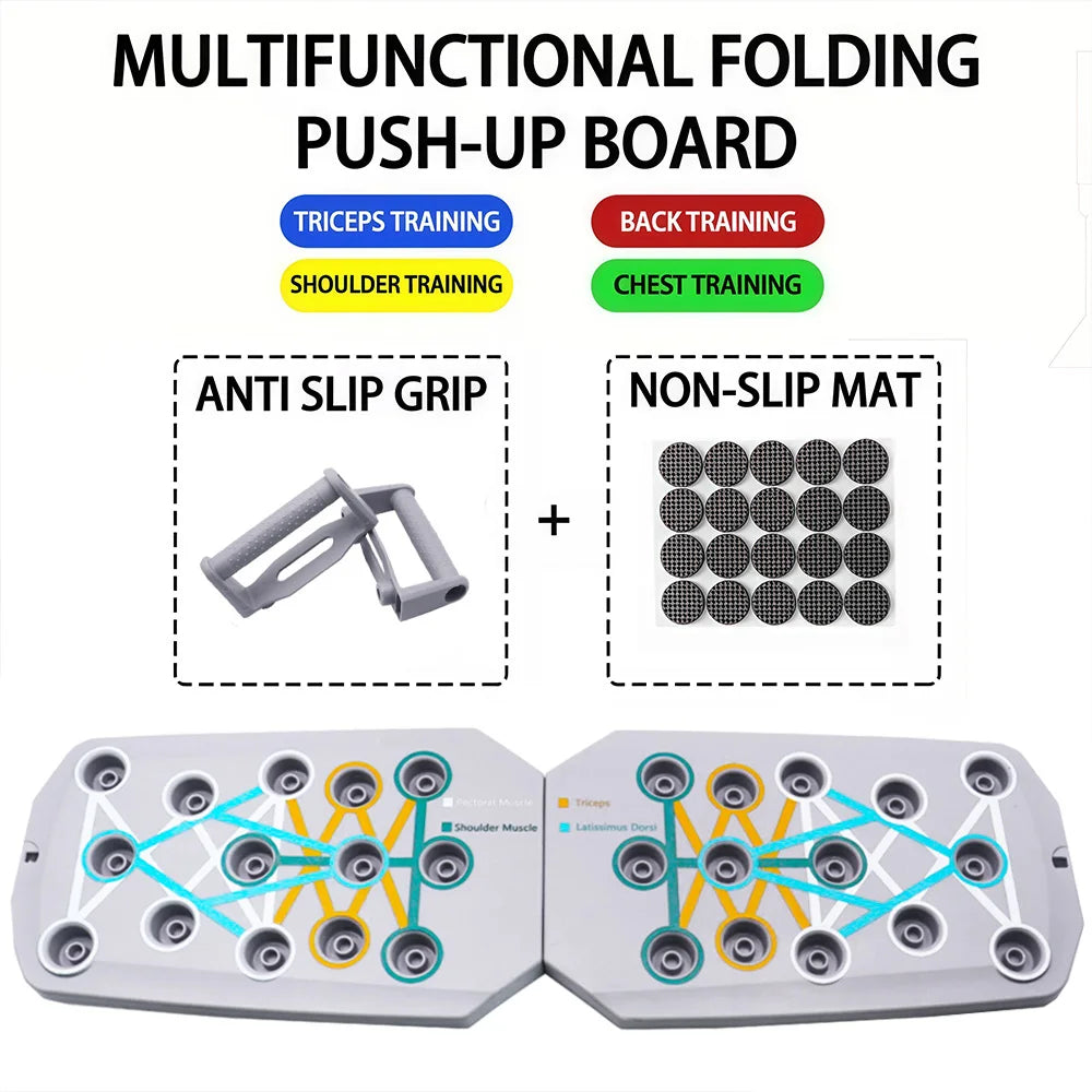 Silicone Push-Up Board | Multi-Color Foldable – 4 Options