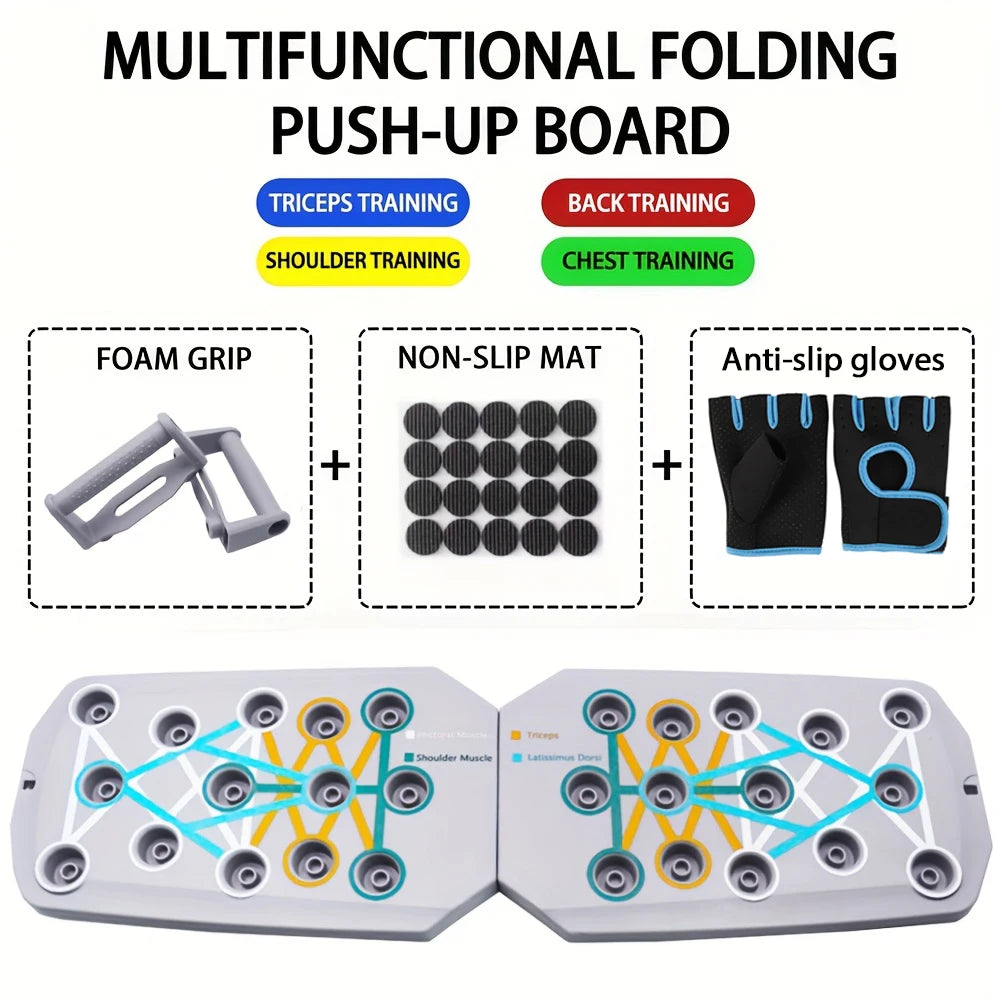Silicone Push-Up Board | Multi-Color Foldable – 4 Options