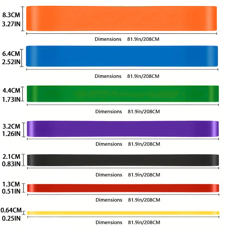 Pull-Up Resistance Band | Heavy Duty Latex Loop – 7 Levels
