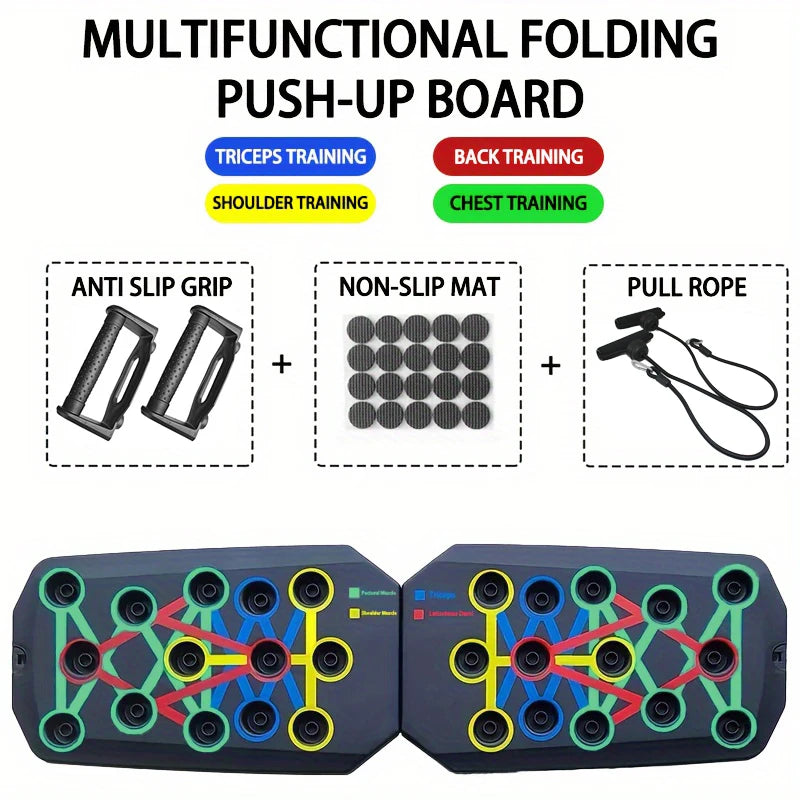 Silicone Push-Up Board | Multi-Color Foldable – 4 Options