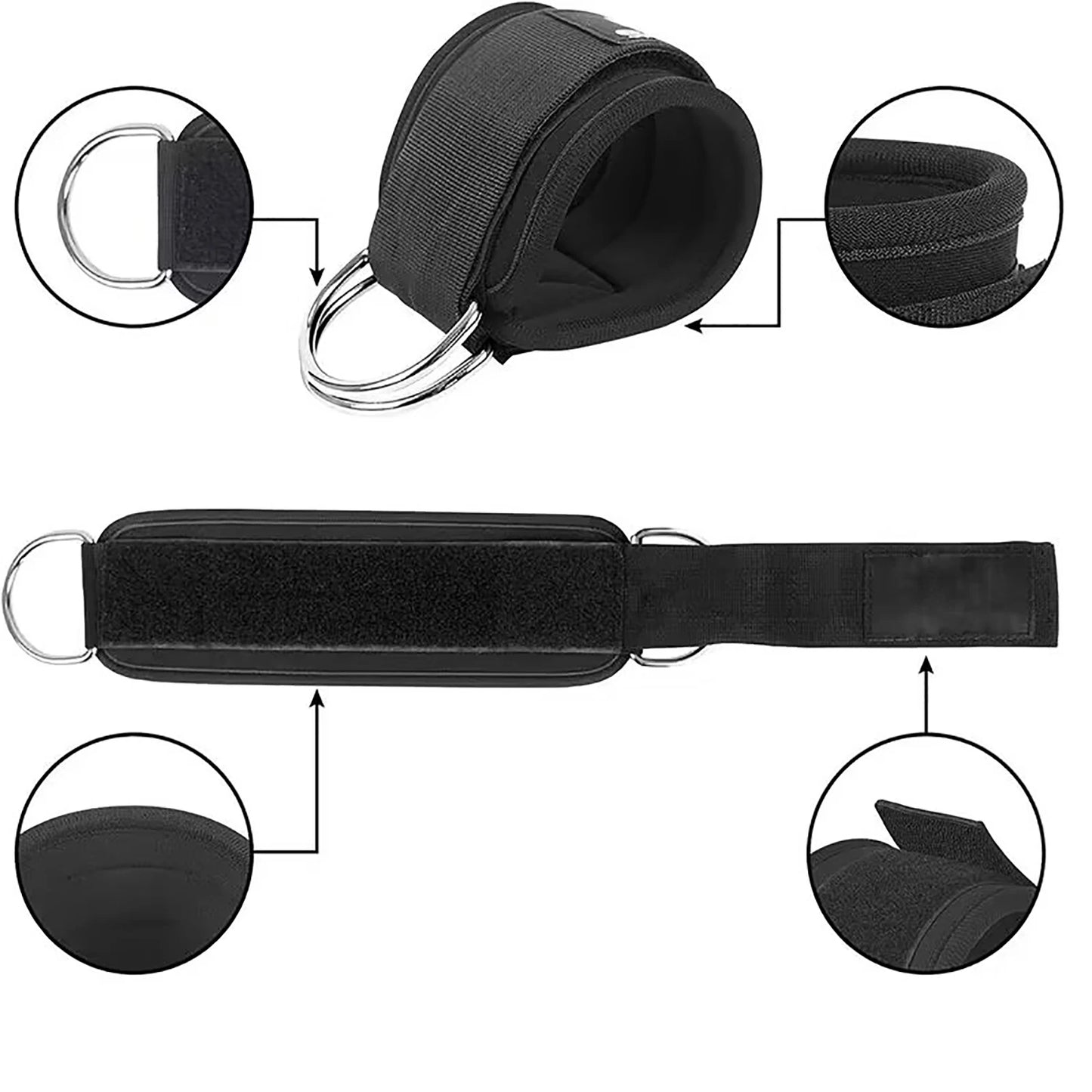 Resistance Band Set with Ankle Straps | Home Workout Kit