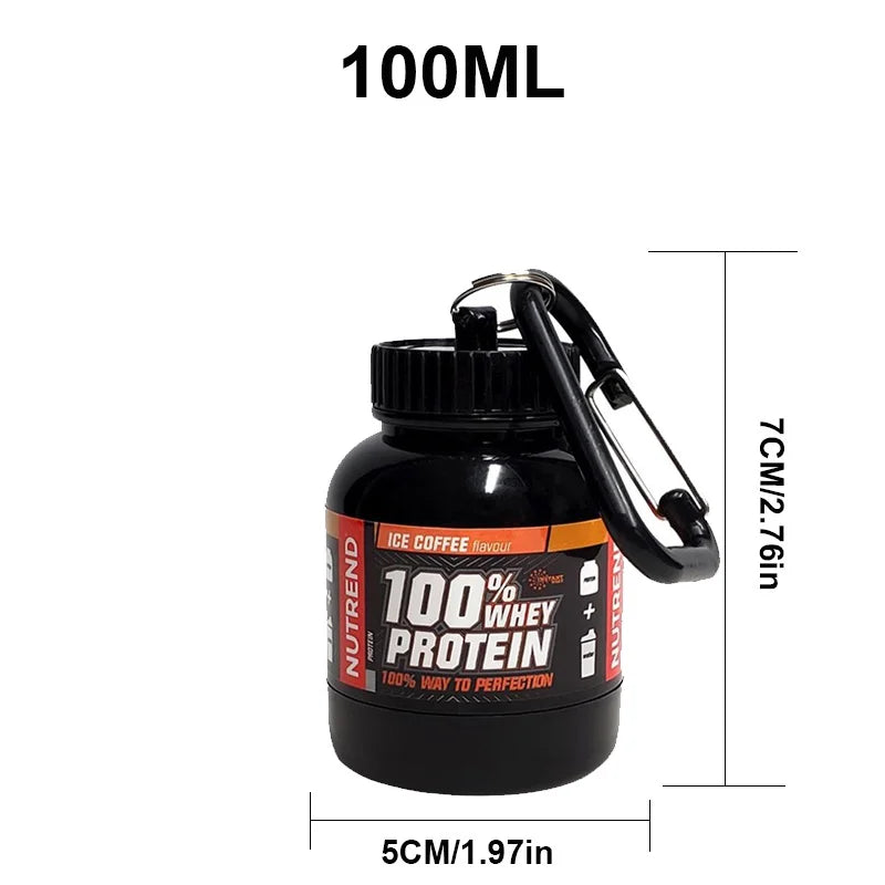 Portable Protein Powder Container | Leakproof Storage – Gym & Travel